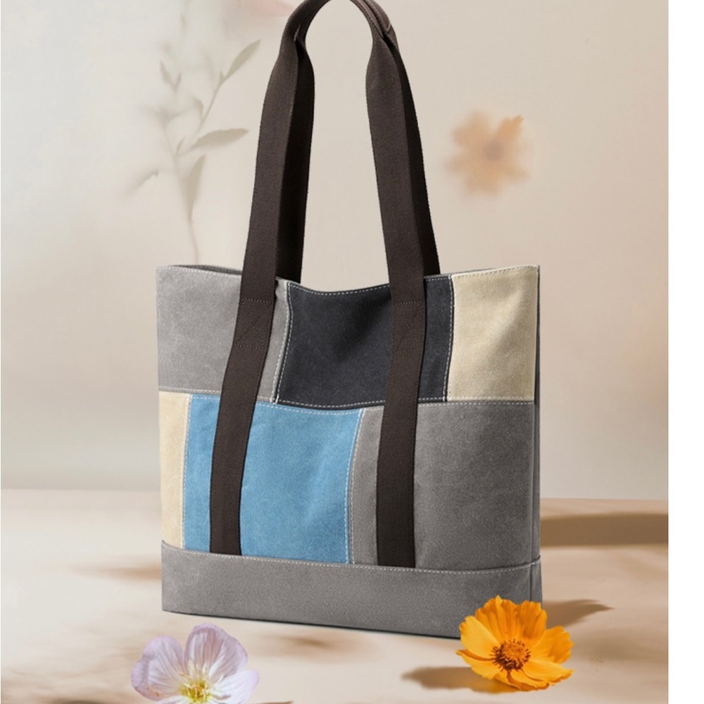Tote Bag/Shoulder Bag/Reusable Foldable bag/Casual Tote Bag/school bags - Picture 2 of 9